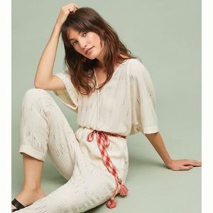 Anthropologie Featherbone Soleil Jumpsuit